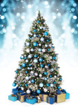 Blue & Silver Bauble Tree