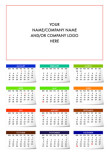 Sticky Notes A4 Flat Calendar